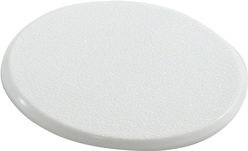 DOORSTOP WALL ROUND WHITE 5 IN
