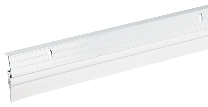 DOORSWEEP ALUM/VINYL WHT 36IN 