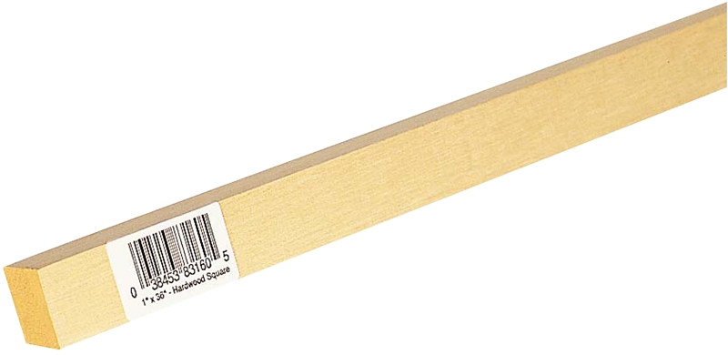 DOWEL HARDWOOD SQUARE 1X36IN  