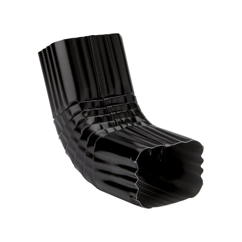 DOWNSPOUT A-ELBOW AL BLK 2X3IN