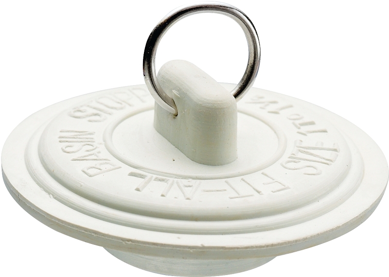 DRAIN STOPPER WHT 1-5/8-1-3/4 