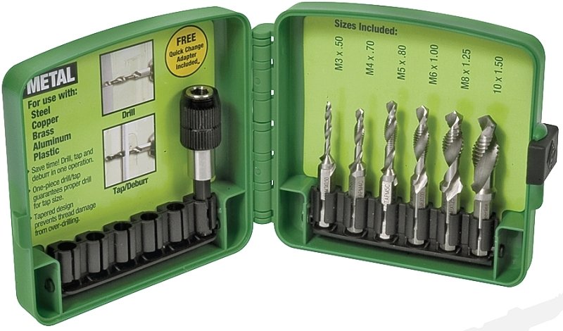 [5021621] DRILL/TAP 6PC SET 6-32 -1/4-20