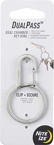 DUAL CHAMBER KEY RING SS      