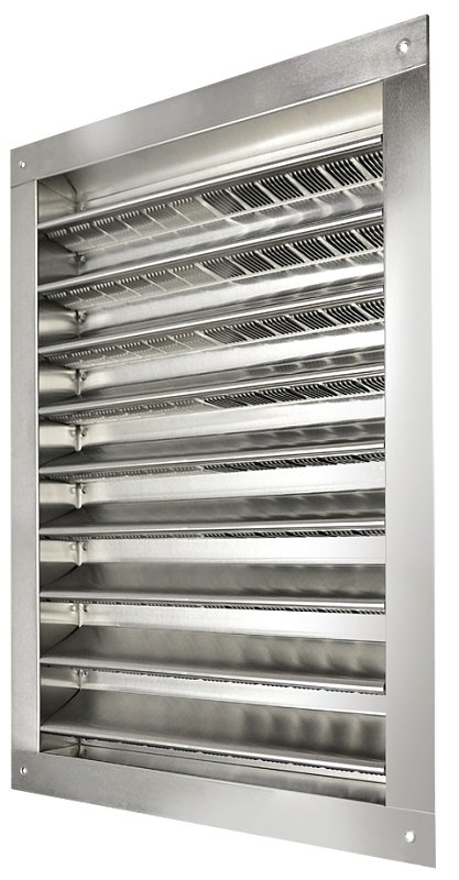 DUAL LOUVER 14X24IN ALUMINUM  