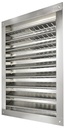 DUAL LOUVER 14X24IN ALUMINUM  