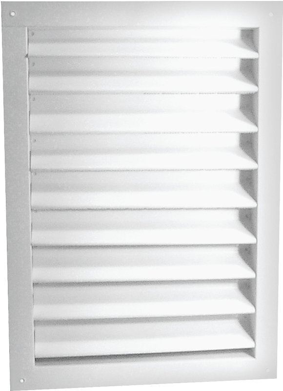 DUAL LOUVER 14X24IN WHITE ALUM