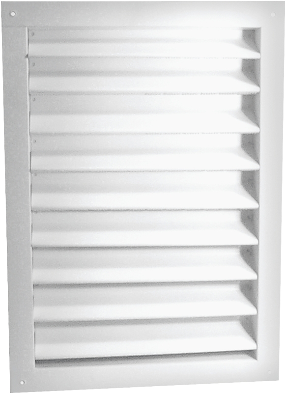 DUAL LOUVER 24X30IN WHITE ALUM