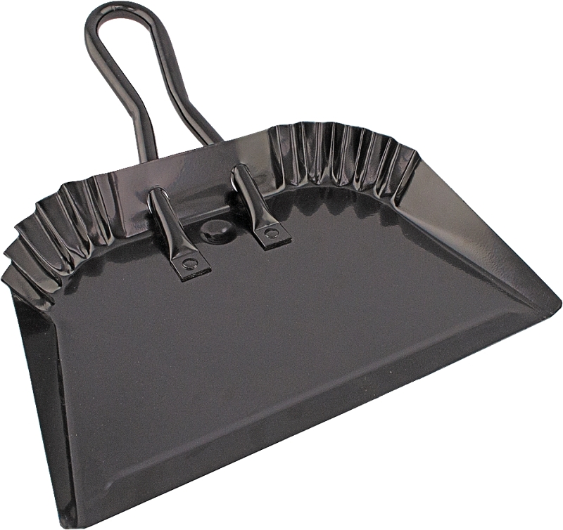 DUST PAN 12IN BLACK FINISH    