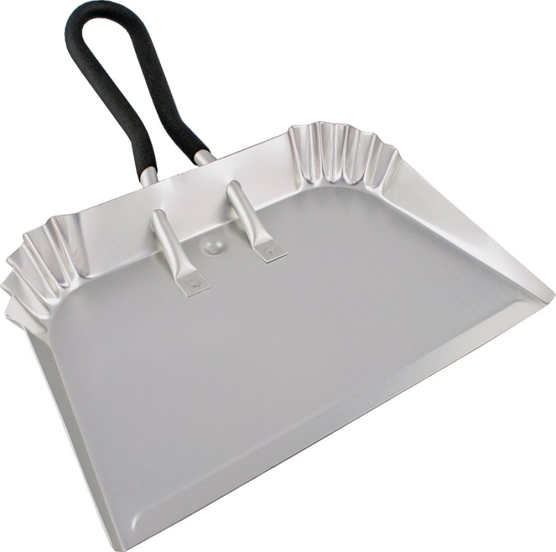 DUST PAN 17IN ALUMINUM FINSH  