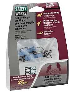 [1610427] EAR PLUG TRI-FLNGE CORDED W/CS