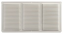 EAVE VENT 16X8IN WHT ALUM SCR 