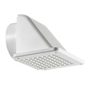 EAVE VENT 4IN WHITE PLSTC SIDE