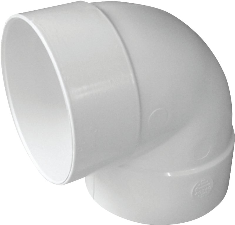 ELBOW 90DEG SHORT S&D PVC 6IN 