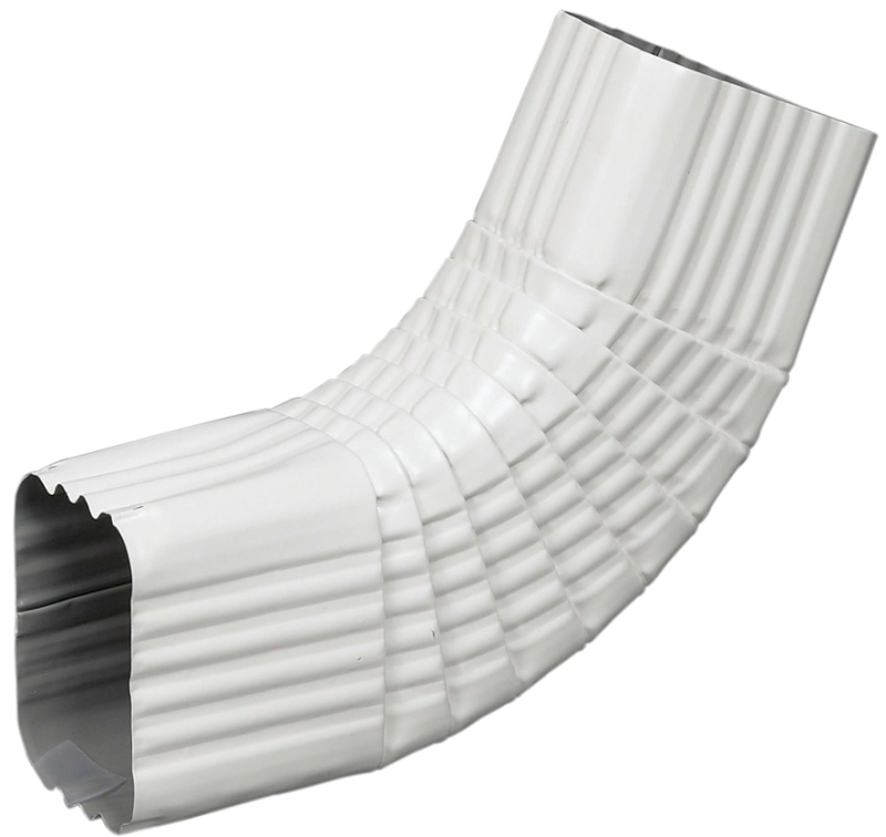 ELBOW B SIDE ALUM 3X4IN WHITE 
