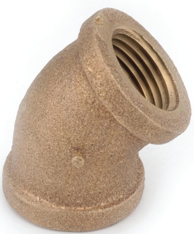 ELBOW BRASS 45 DEG FPT 1/4    