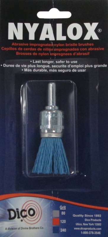 END BRUSH BLUE 240 GRIT 3/4IN 