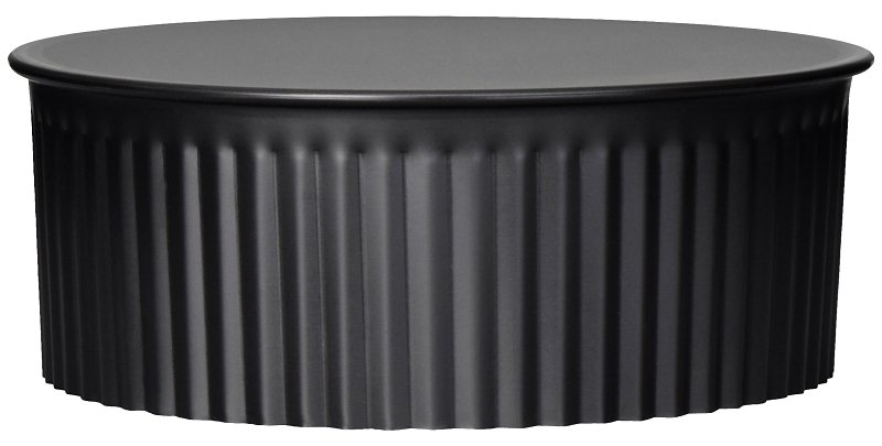 END CAP CLEANOUT 24GA 8IN BLK 