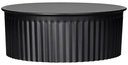 END CAP CLEANOUT 24GA 8IN BLK 