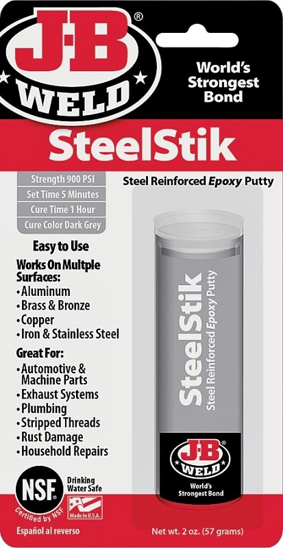 EPOXY PUTTY STL REINFORCED 2OZ