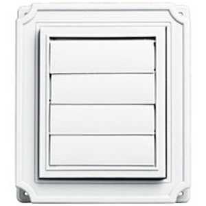 EXHAUST VENT WHITE SCALLOP    