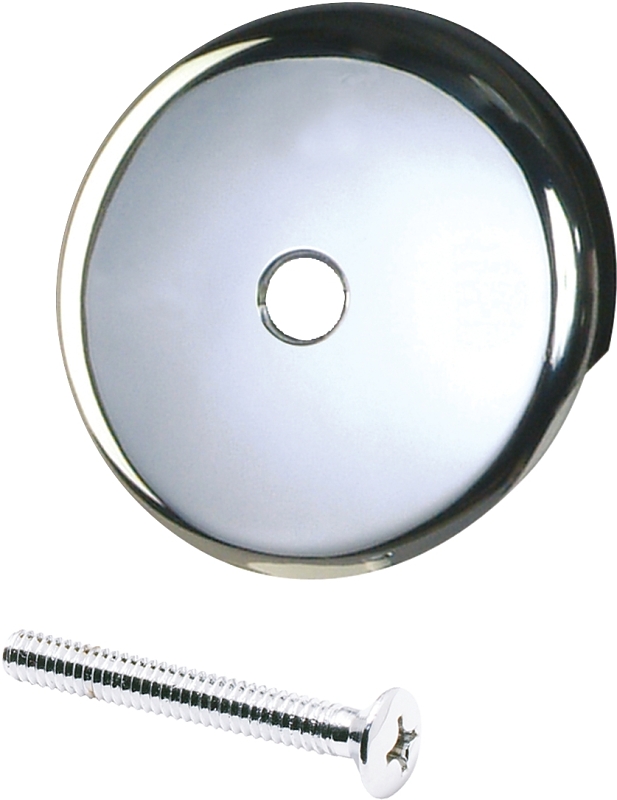 FACEPLATE BATH DRAIN CHROME   