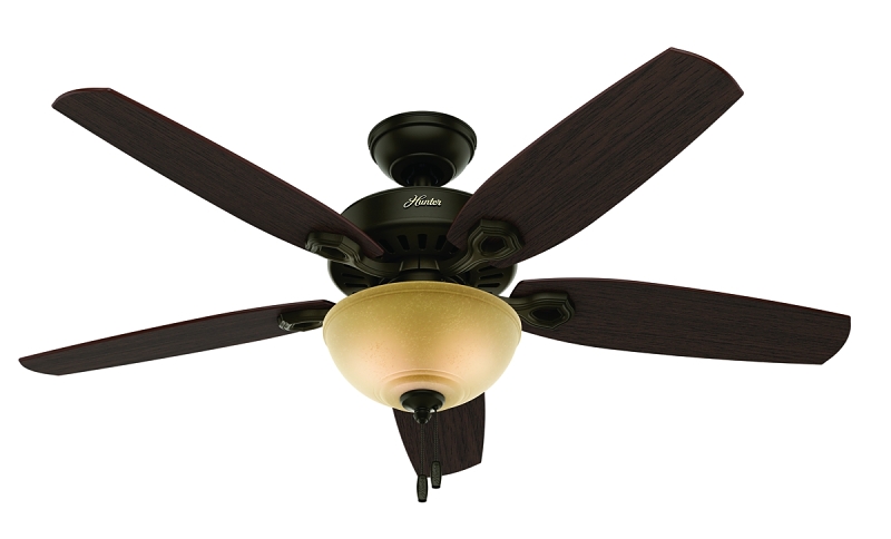 FAN CEIL 52IN5BLD/2LT CAND BRZ