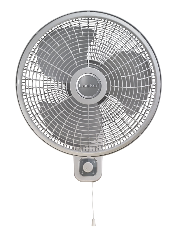 FAN WALL MNT 3-SPD 16IN WH/GRY