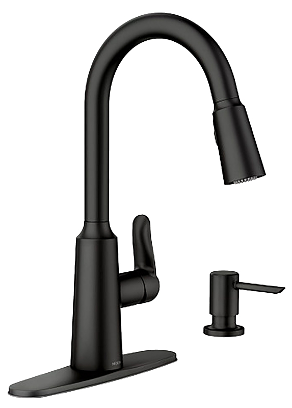 FAUCET KTN H-ARC 1HNDL MAT BLK