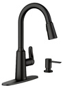 FAUCET KTN H-ARC 1HNDL MAT BLK