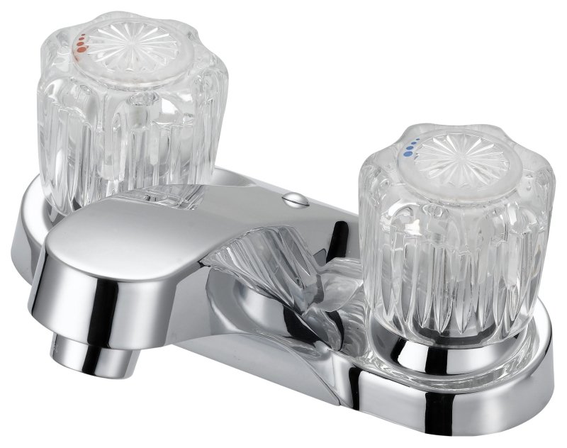 FAUCET LAV 4IN 2HNDL ACRYL CHR