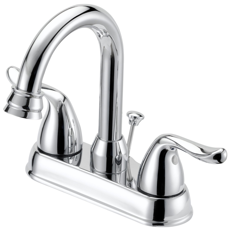 FAUCET LAV 4IN 2HNDL LEVER CHR