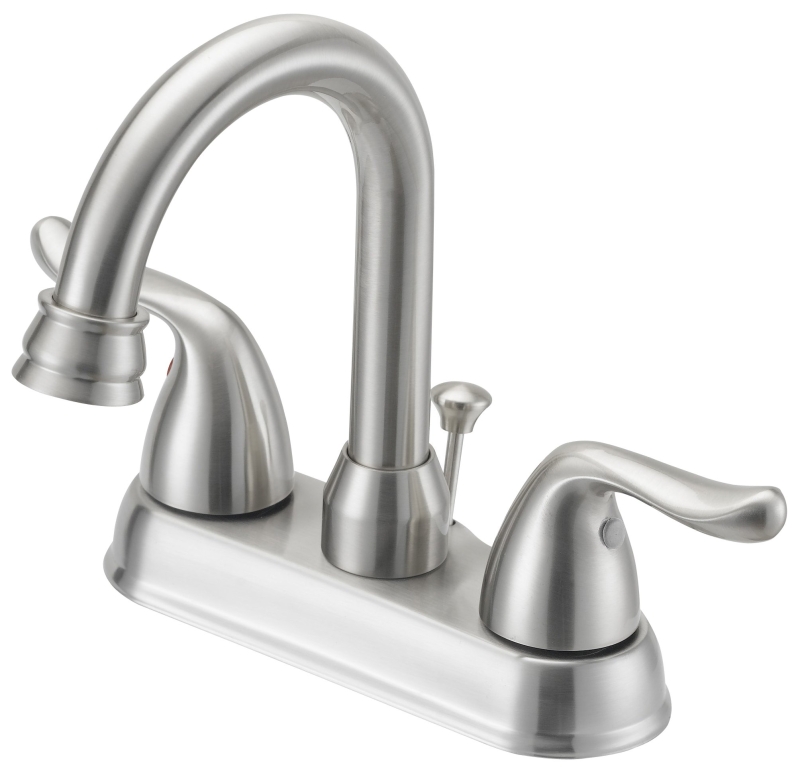FAUCET LAV 4IN 2HNDL LEVER NIC