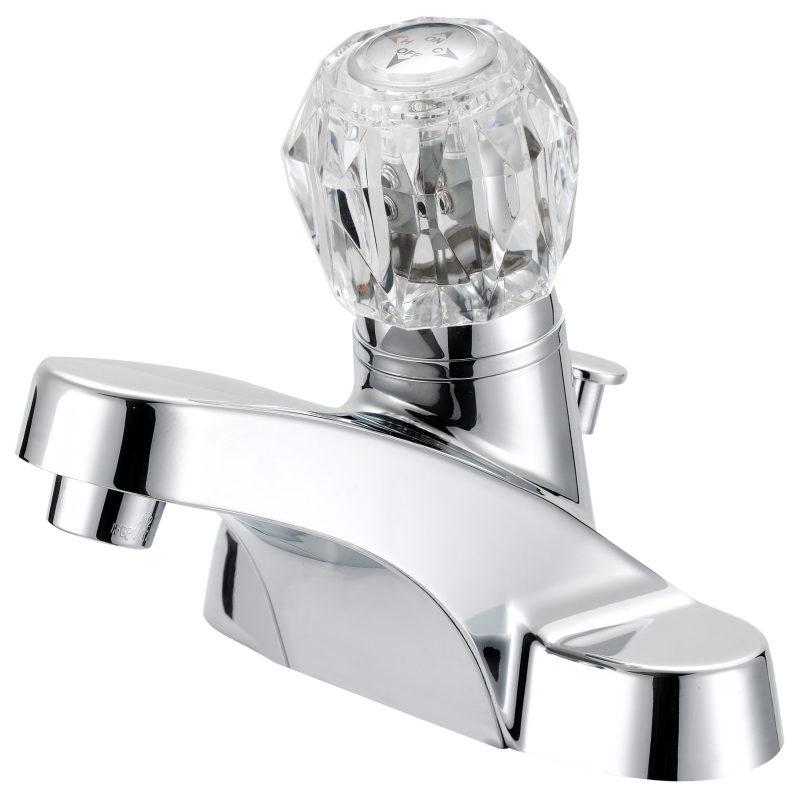 FAUCET LAV 4IN RD ACRYHNDL CHR