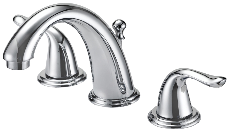FAUCET LAV 4IN WIDE 2HNDL CHRM