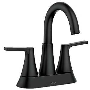 FAUCET LAVATORY 2H CS MAT BLK 