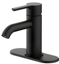 FAUCET LAVATORY SNGL HNDL MBLK