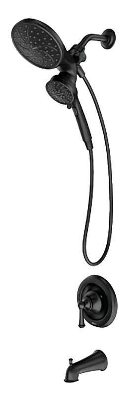 [5481833] FAUCET TUB/SHW BRECKLYN MATBLK