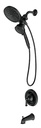 FAUCET TUB/SHW BRECKLYN MATBLK