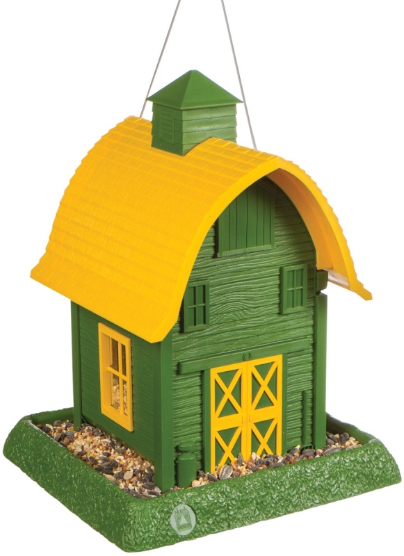 FEEDER BIRD BARN GREEN        