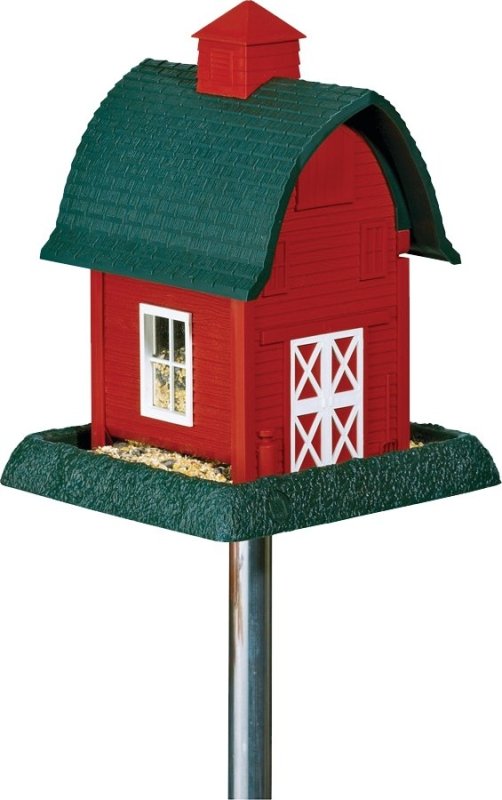 FEEDER BIRD RED BARN 5LB      