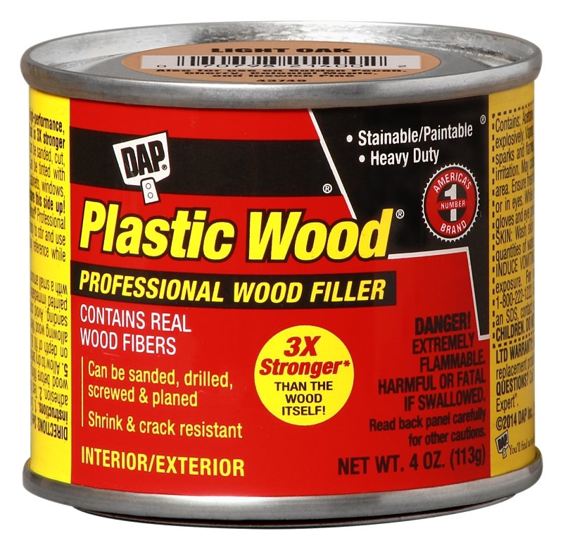 FILLER PLASTIC WOOD LT OAK 4OZ