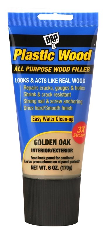 FILLER PLSTC WOOD GOLD OAK 6OZ