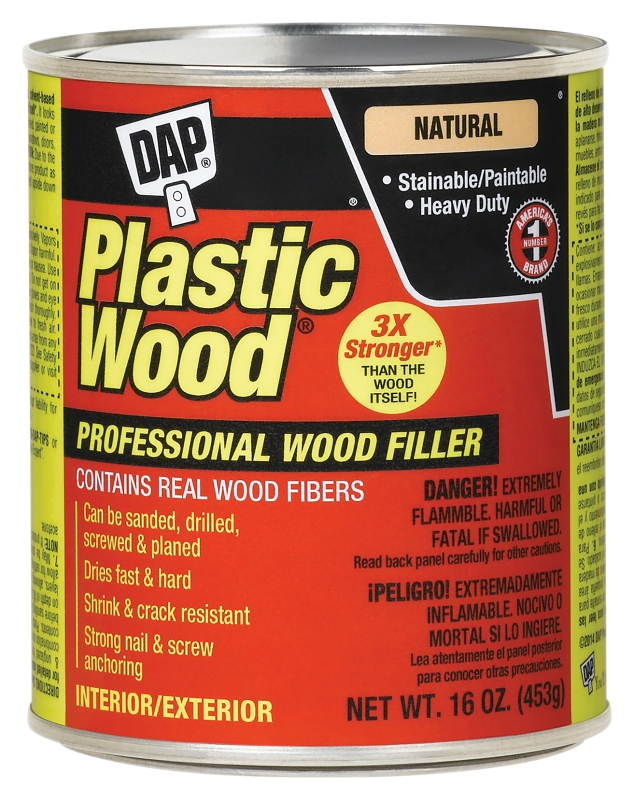 FILLER PLSTC WOOD NATURAL 16OZ