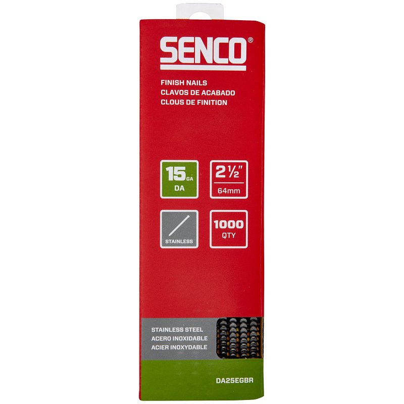 FINISH NAIL BRAD SS 15GA 2.5IN