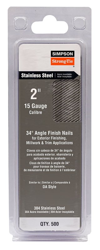 FINISHING NAIL SS 15GA 6DX2IN 