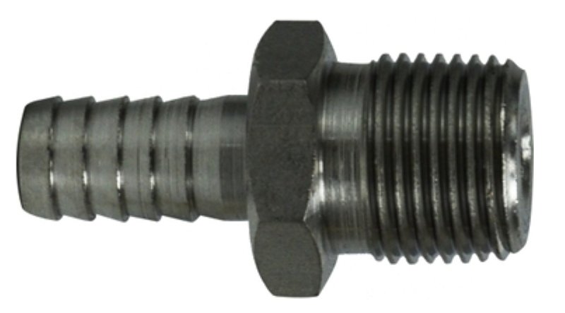 FITTING HOSE SS BARBXMPT 2IN  