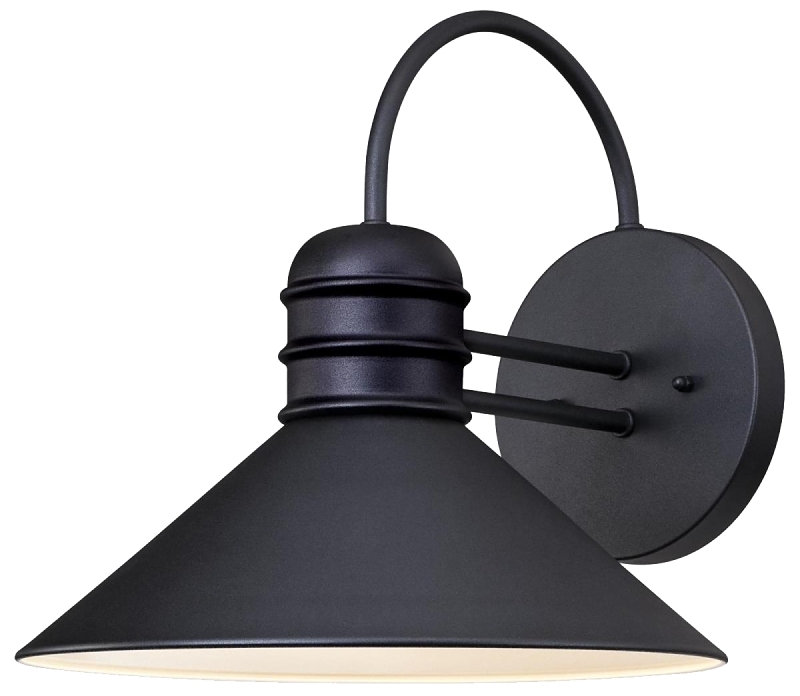 FIXT WALL TEXTURED BLACK 1LT  