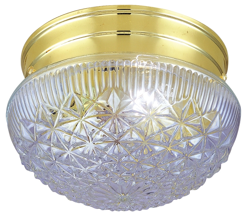 FIXTURE CEIL 1LT MED FRST BRS 