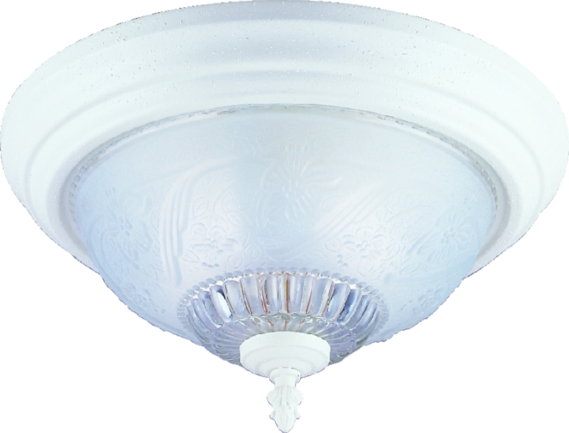 FIXTURE CEIL 2LT FLRL/LEAF WHT