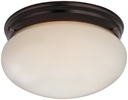 FIXTURE CEIL 2LT MED FLUSH BRZ
